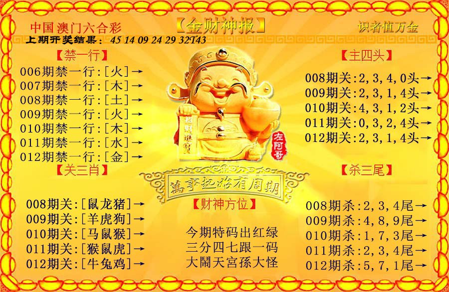 012期金财神[图]