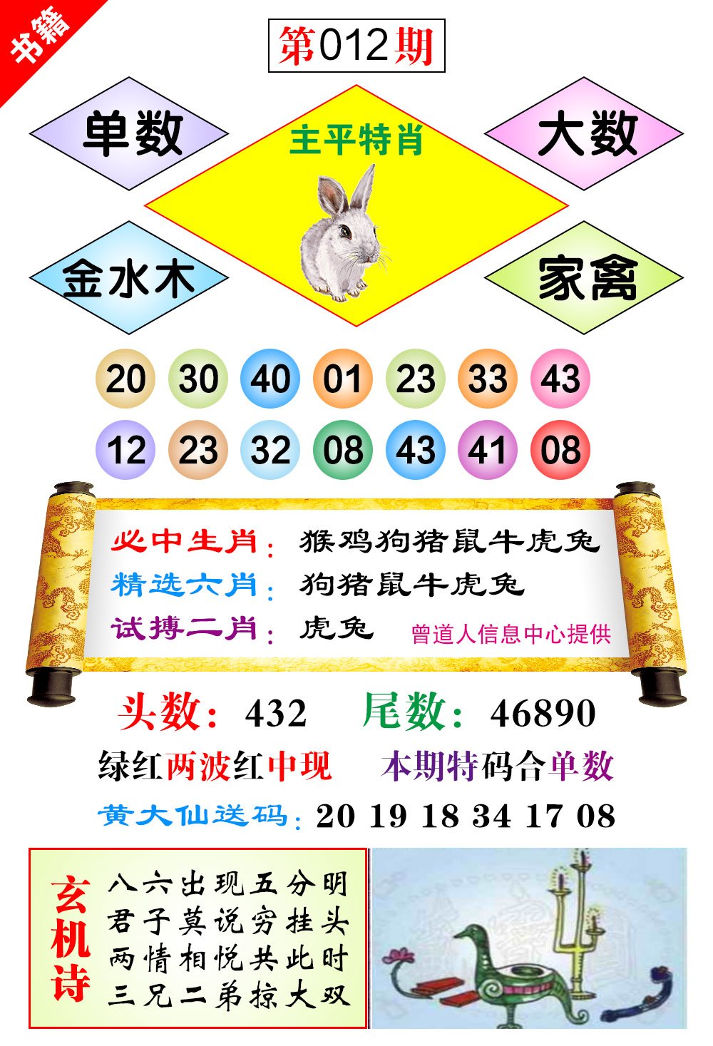 012期澳门济公十八码[图]