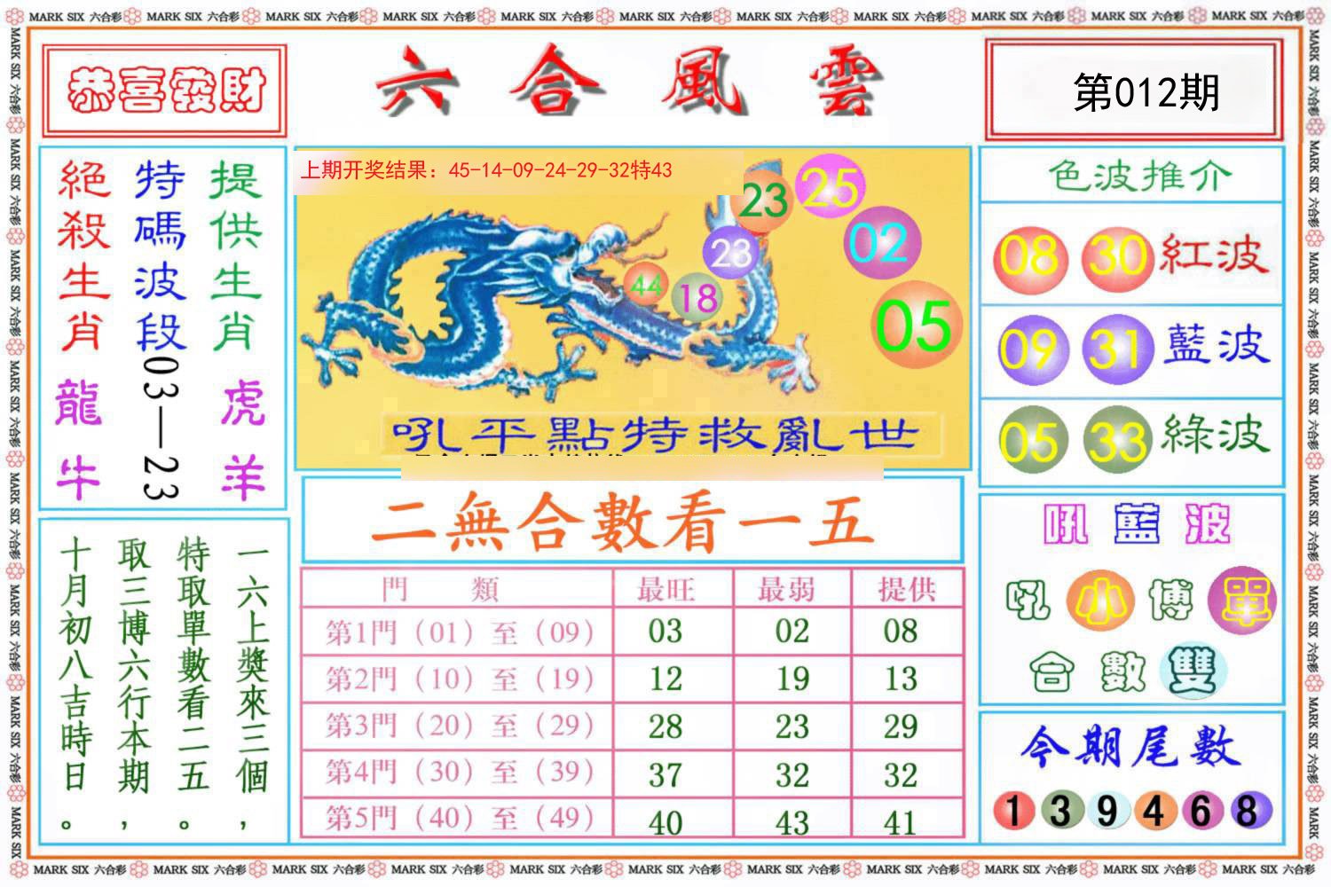 012期六合风云《另版》[图]