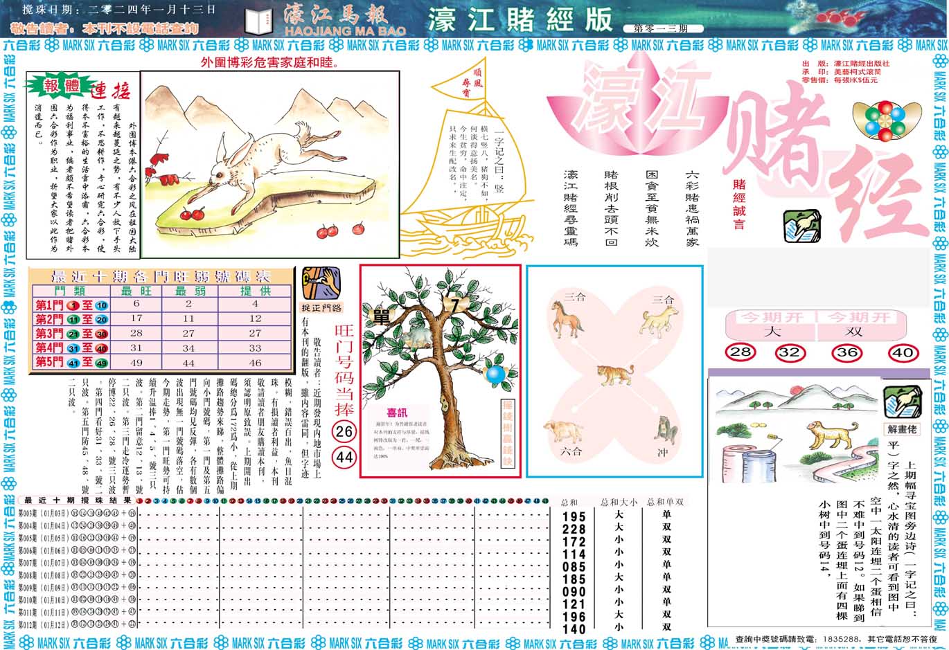 013期濠江赌经A[图]