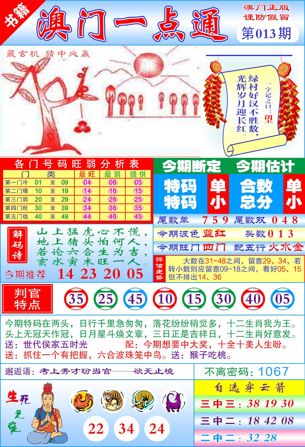 013期澳门一点通[图]