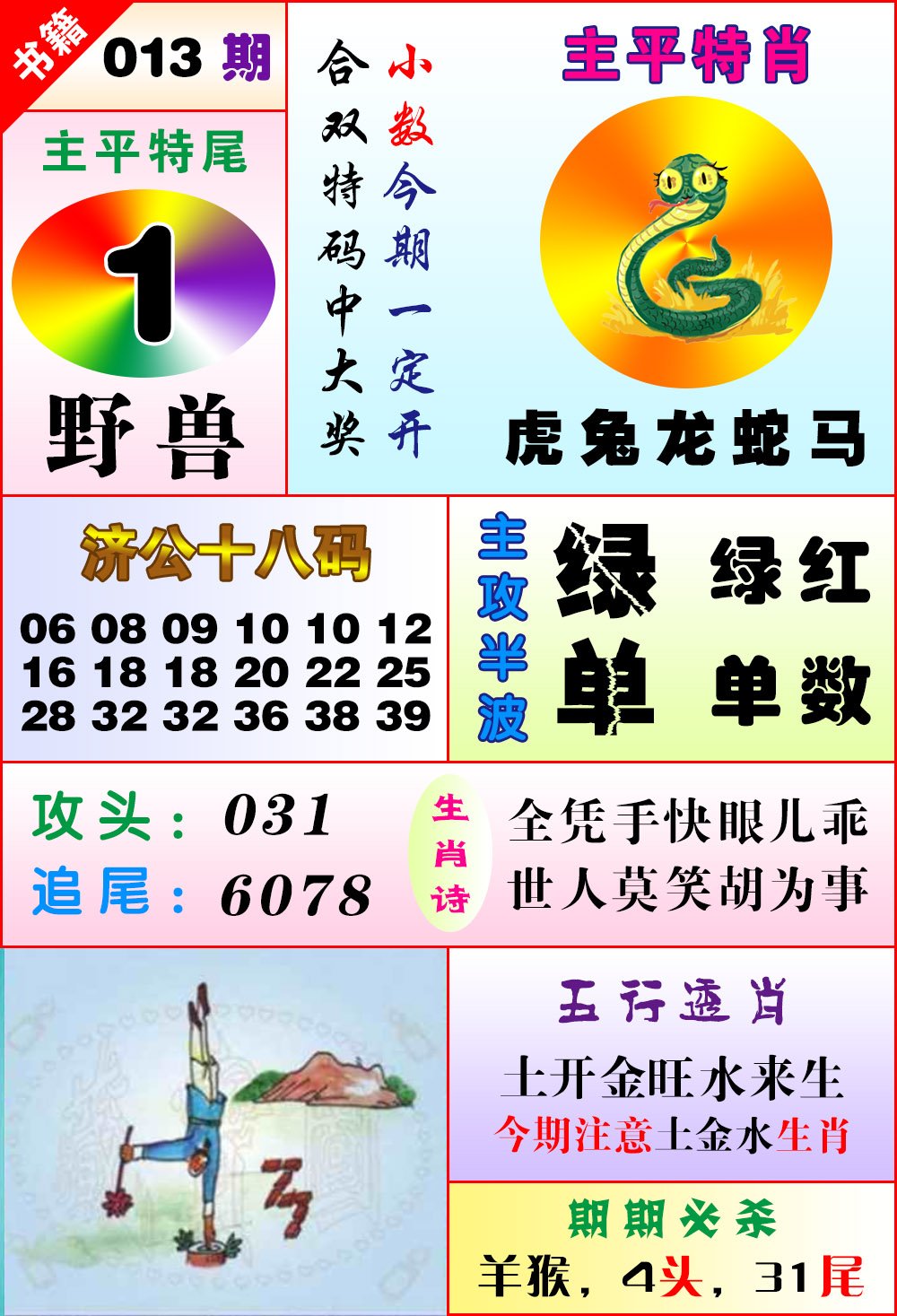 013期澳门狗头铡[图]