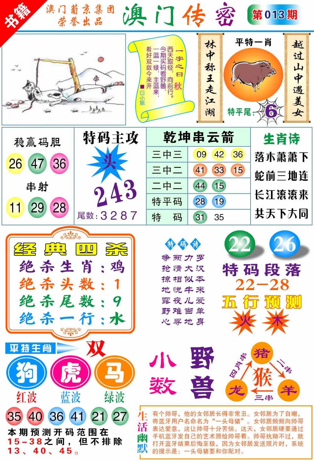 013期澳门传密心水[图]