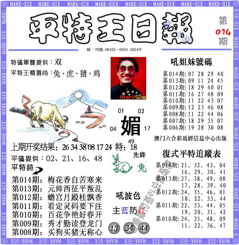 014期平特王日报[图]