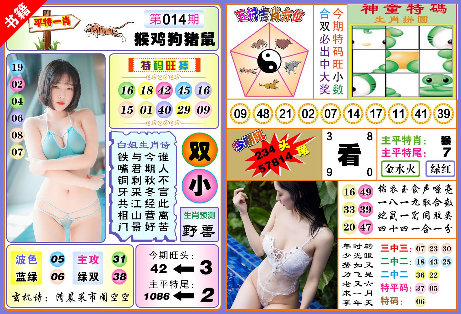 014期澳门五行白姐[图]