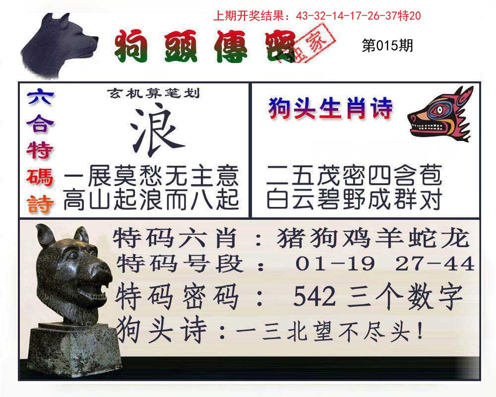 015期狗头传密[图]
