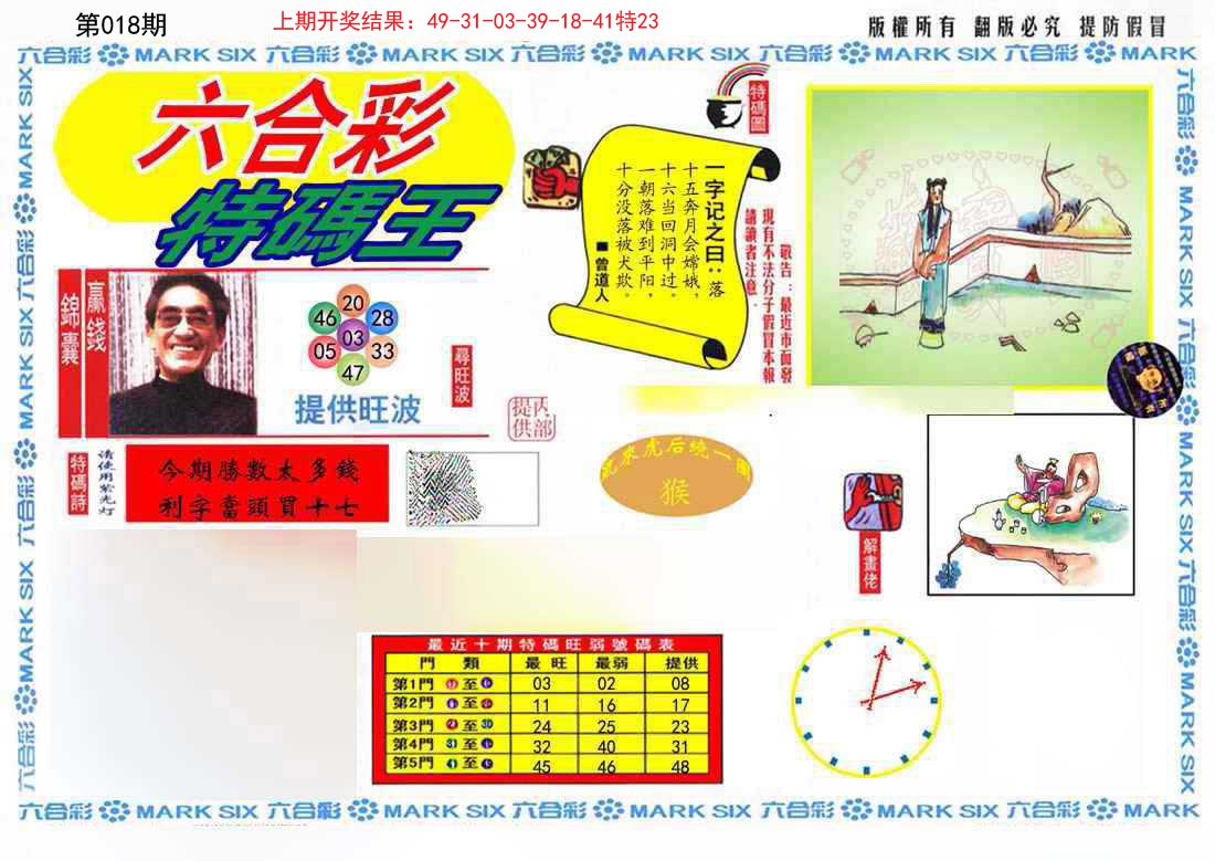 018期特码王(信封)[图]