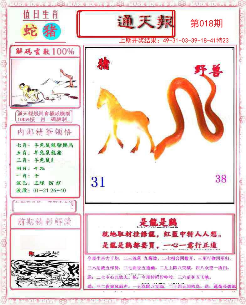 018期小喜通天报[图]
