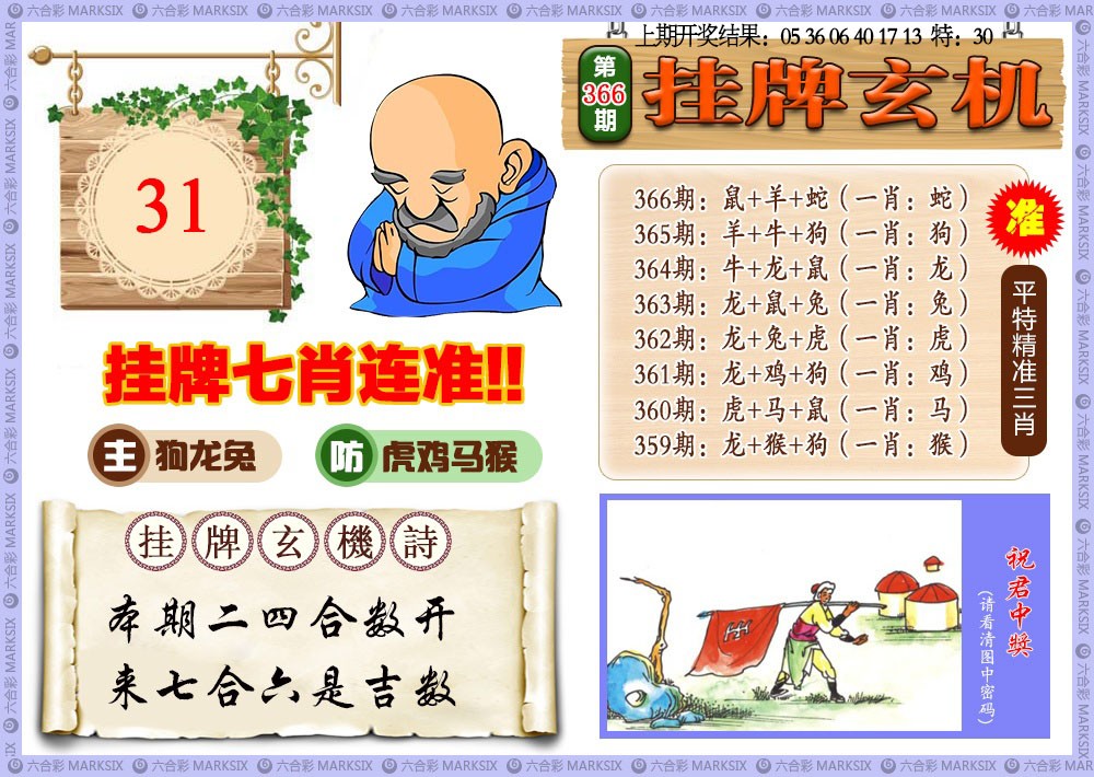 366期挂牌玄机[图]