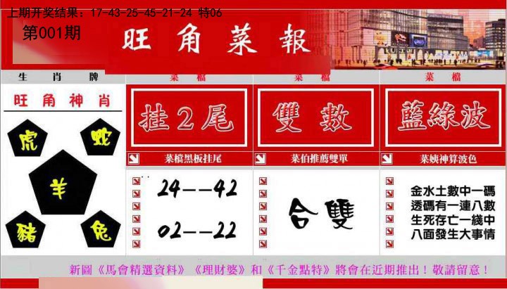 001期旺角菜报[图]