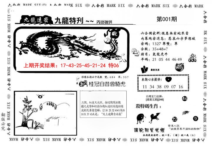 001期九龙特新刊[图]