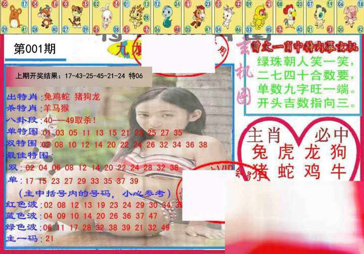 001期特码生肖图[图]