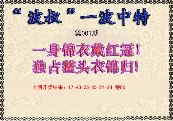 001期波叔一波中特[图]