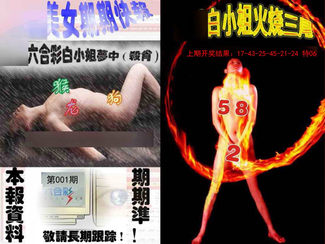 001期环球美女特码报[图]