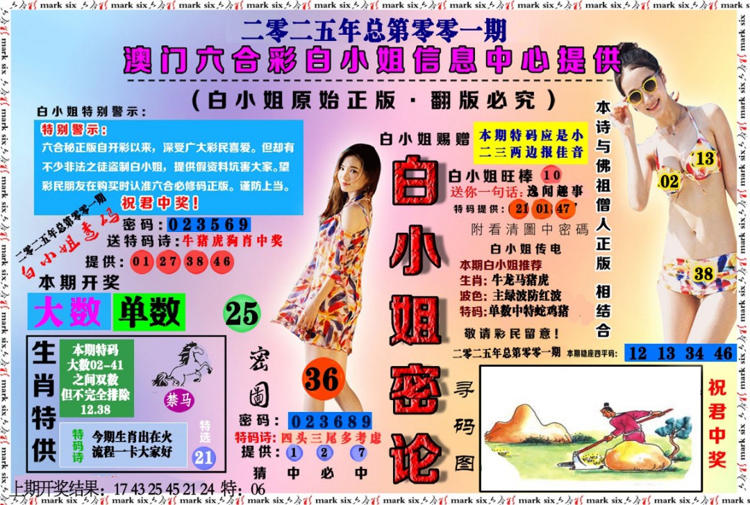 001期白小姐密论[图]