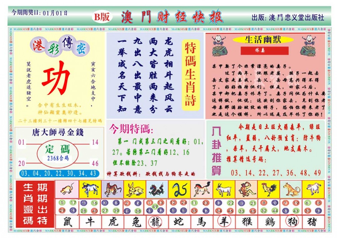 001期财经快报B[图]