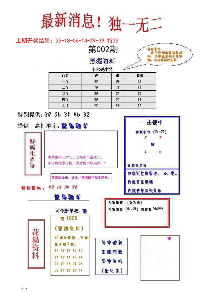 002期独一无二[图]