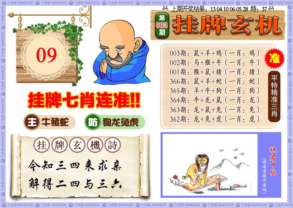 003期挂牌玄机[图]