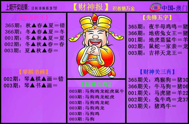 003期紫财神[图]