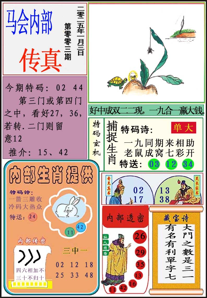 003期马会内部传真[图]