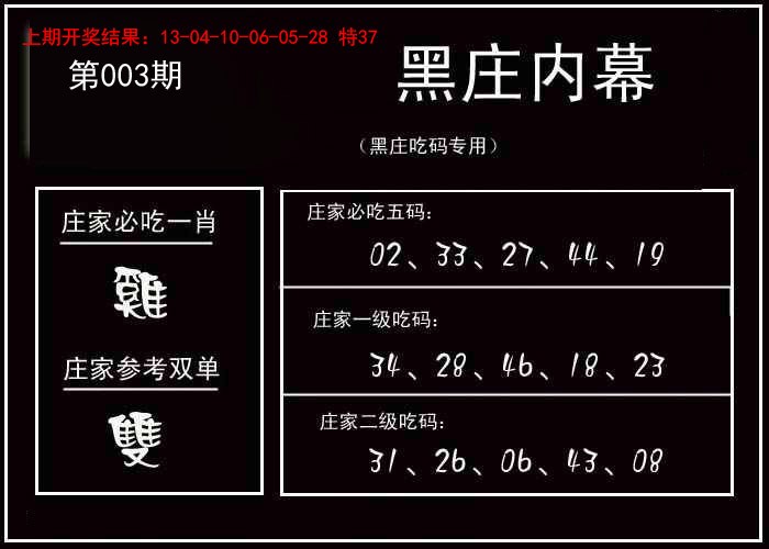 003期黑庄内幕[图]
