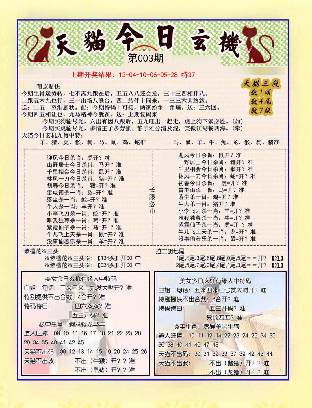 003期今日玄机图B[图]