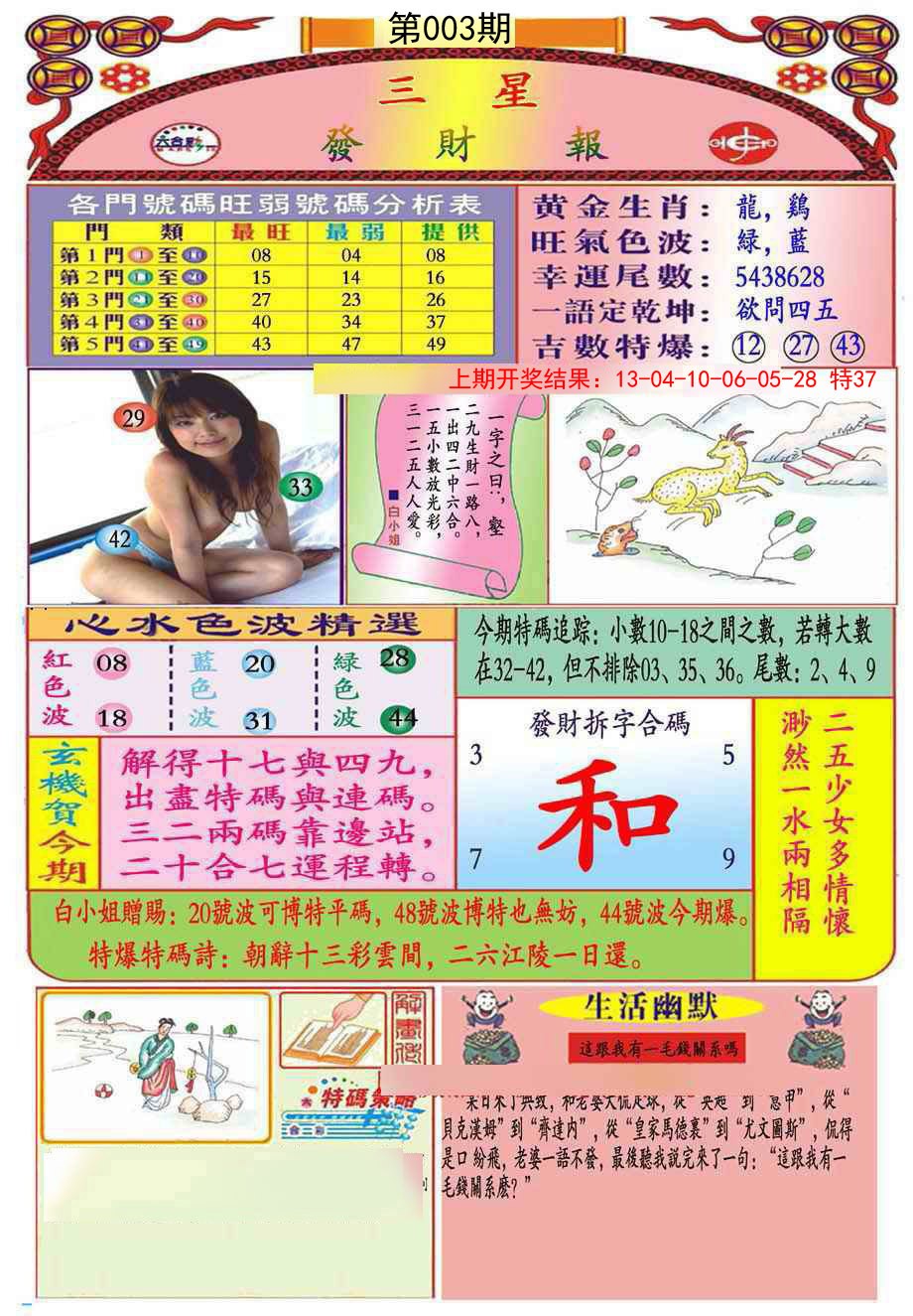 003期三星发财报(推荐)[图]