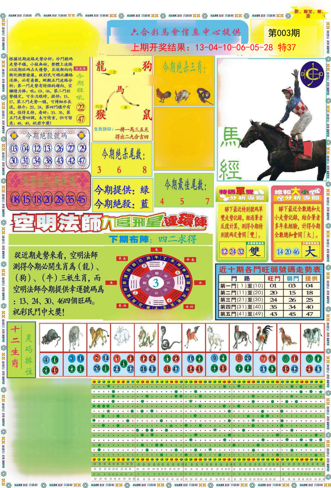 003期九龍马经A(推荐)[图]