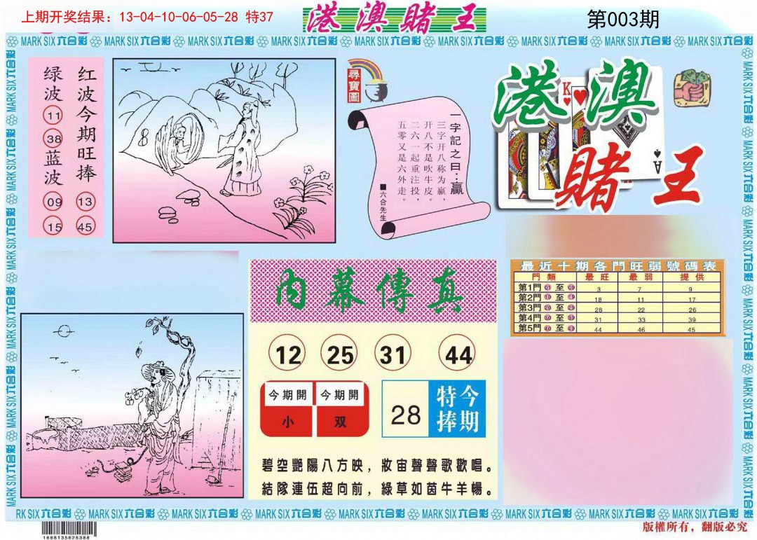 003期港澳赌王A[图]