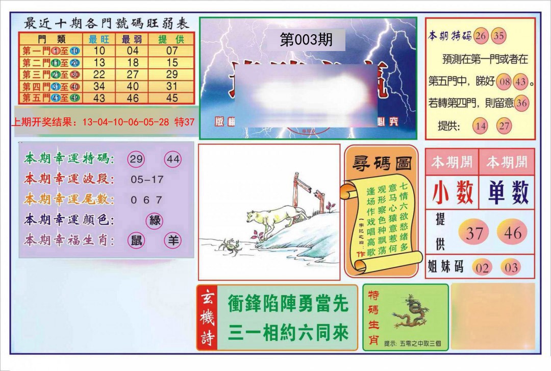 003期逢赌必羸[图]