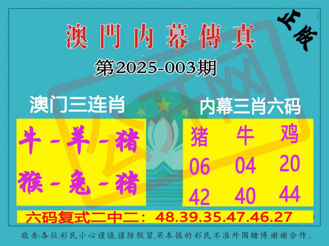 003期内幕传真三肖版[图]