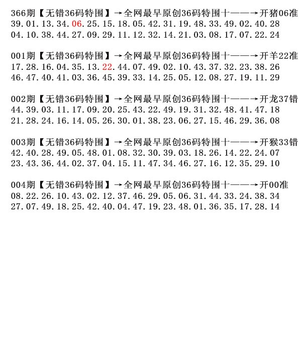 004期36码特围[图]