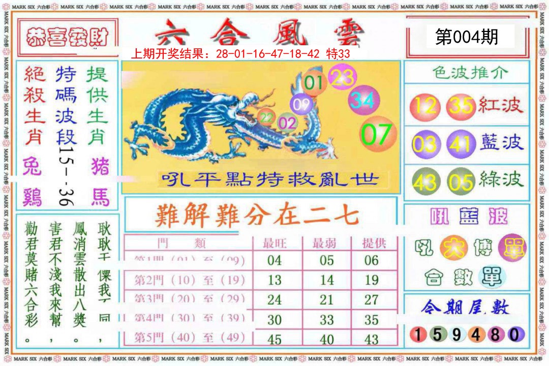004期六合风云《另版》[图]