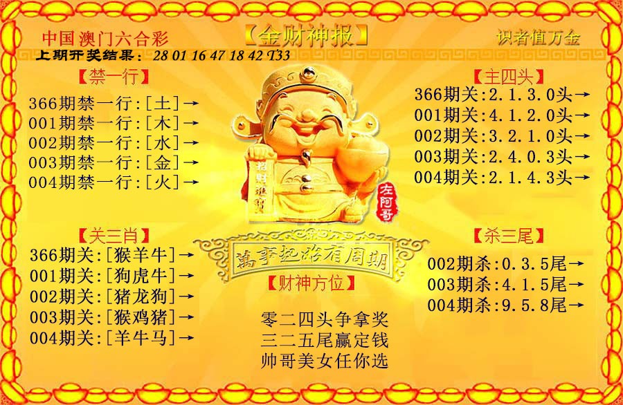 004期金财神[图]
