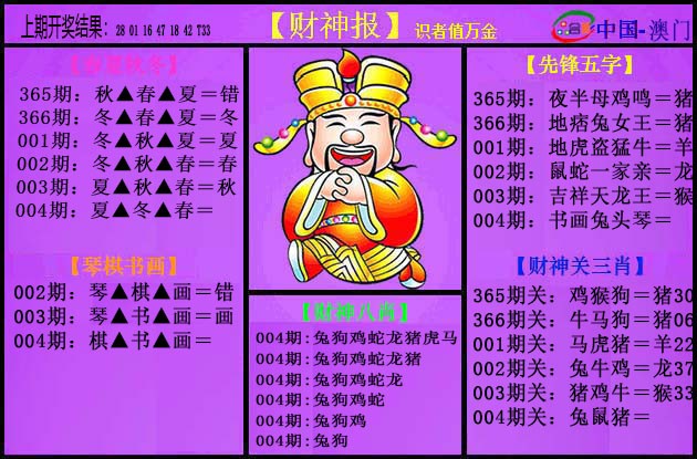 004期紫财神[图]