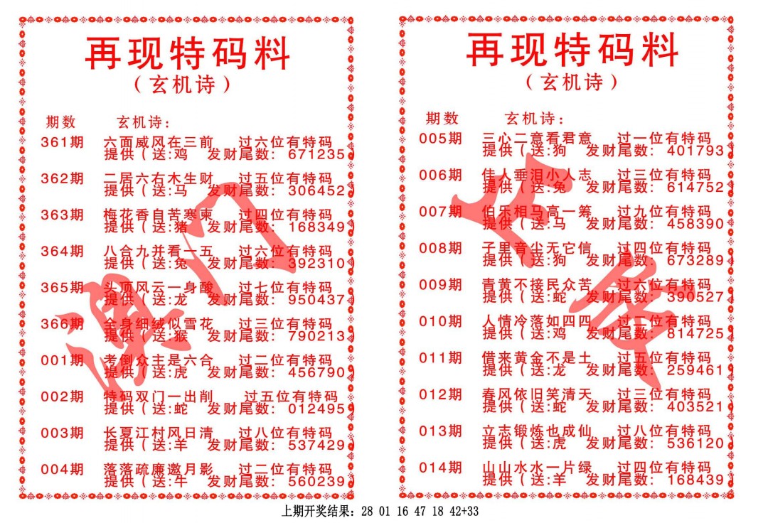 004期再现特码料[图]