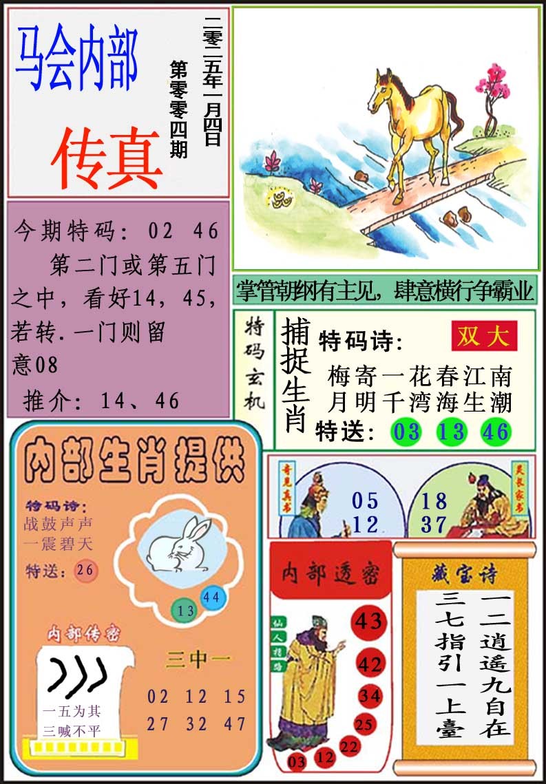 004期马会内部传真[图]