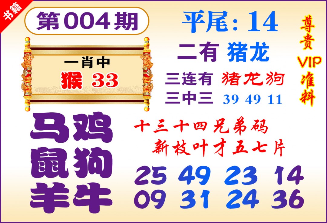 004期澳门九龙天书[图]