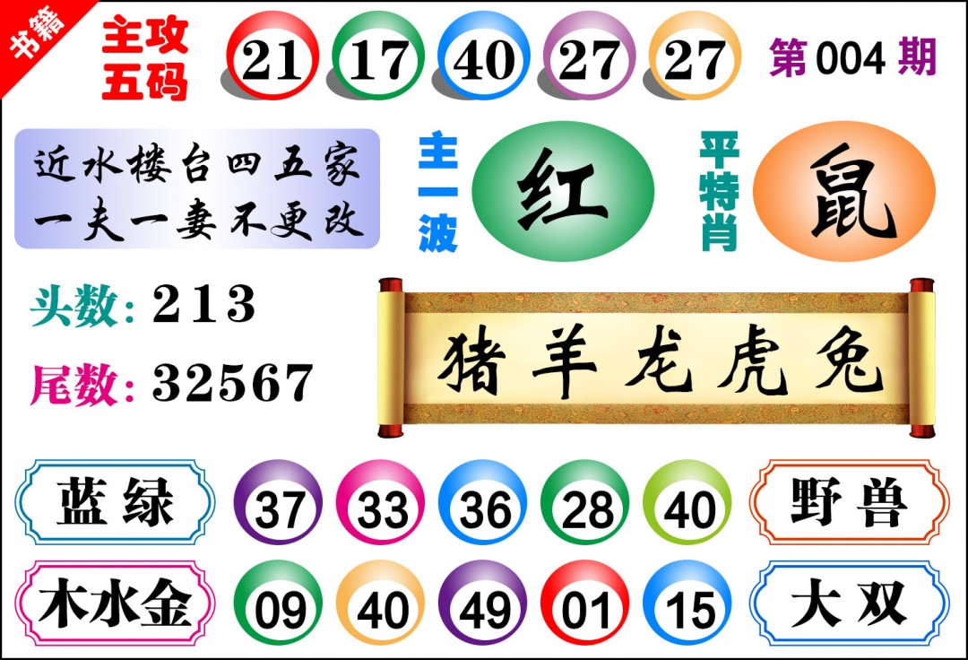 004期澳门主攻五码[图]