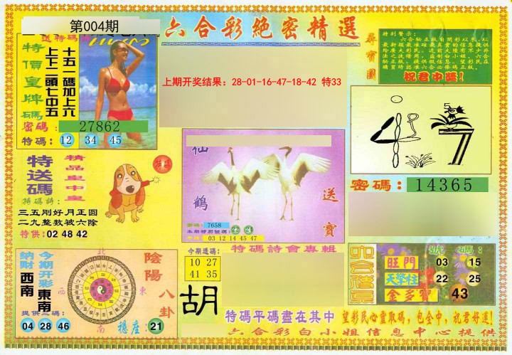 004期绝密精选A[图]