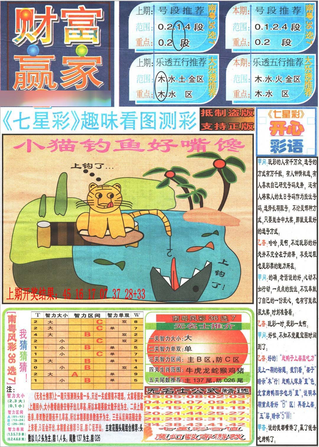 005期财富赢家（七星彩）[图]