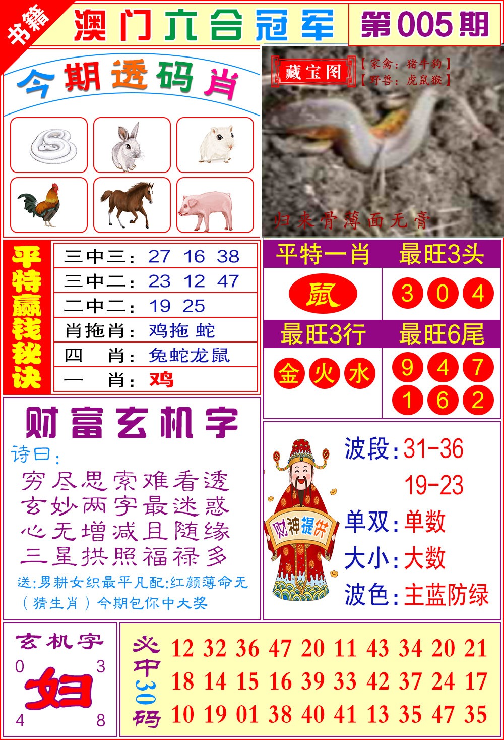 005期澳门六合冠军[图]