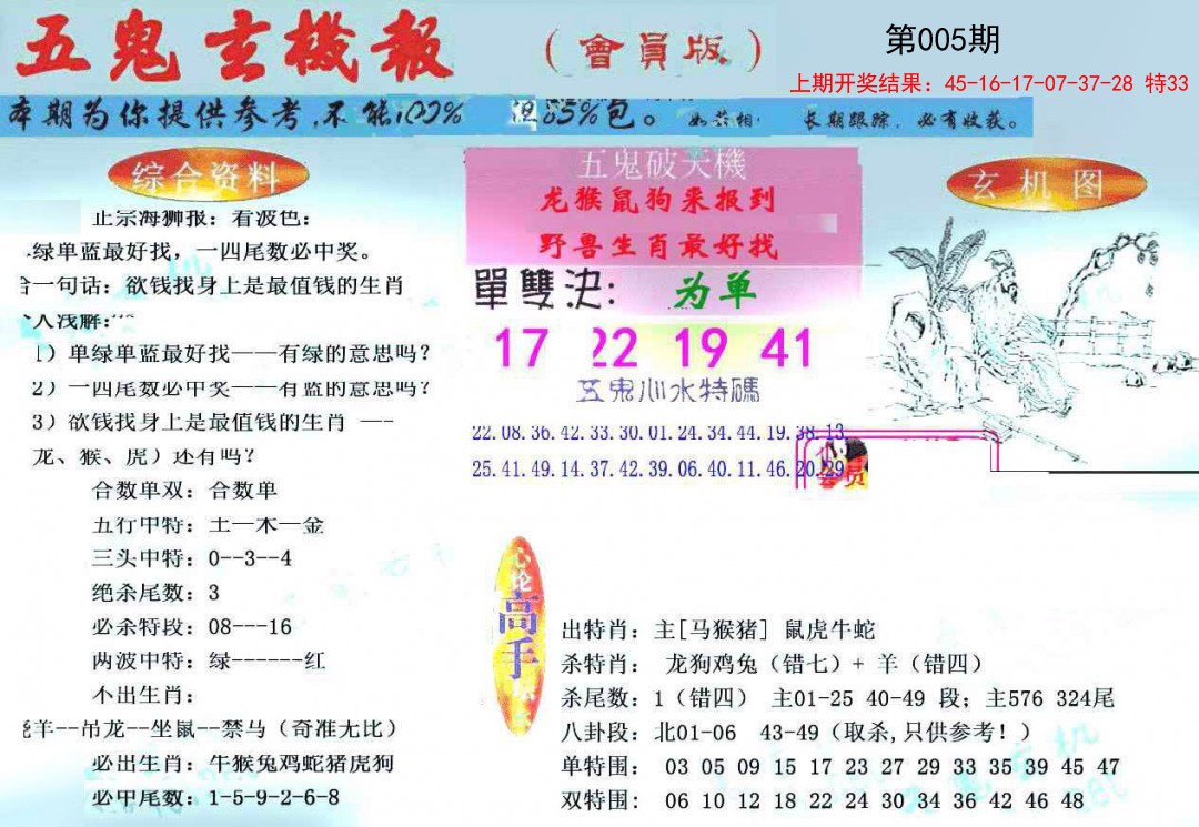 005期新五鬼玄机[图]