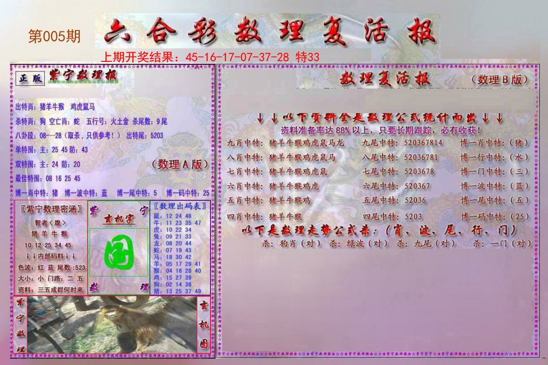 005期数理复活报[图]