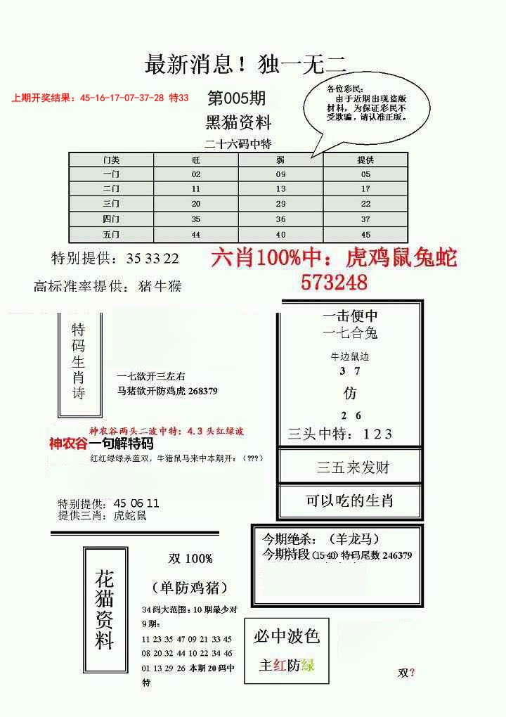 005期独一无二(正)[图]