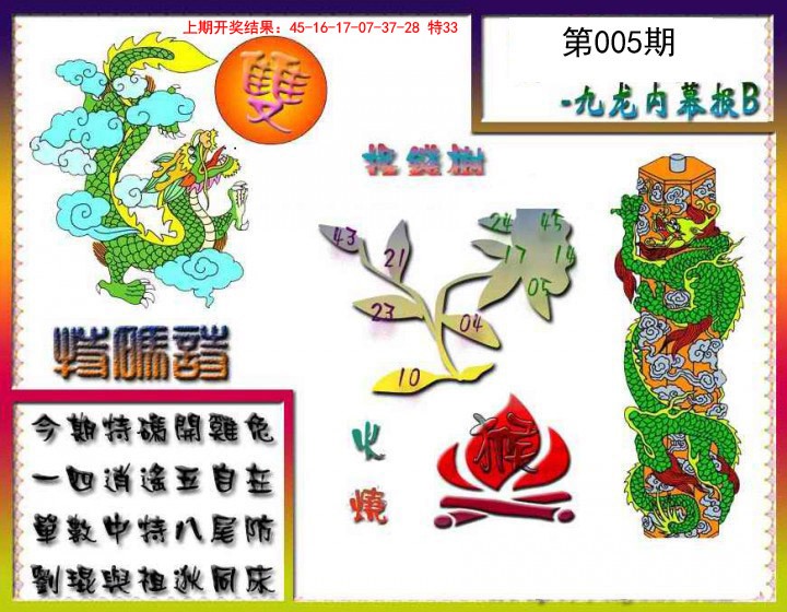 005期九龙内幕特肖图a[图]