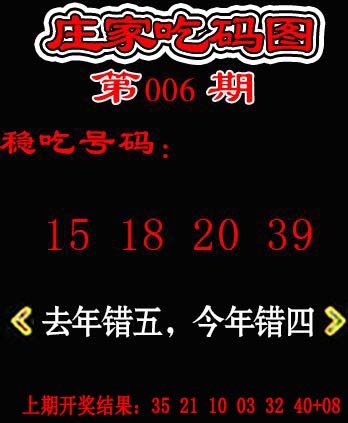 006期庄家吃码图[图]