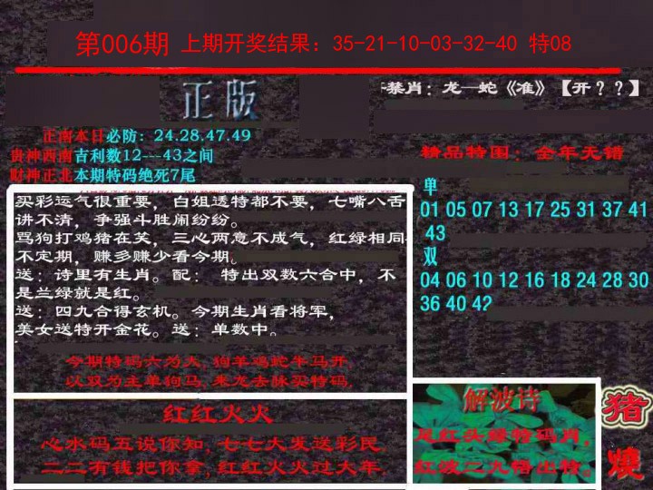 006期新港内幕[图]