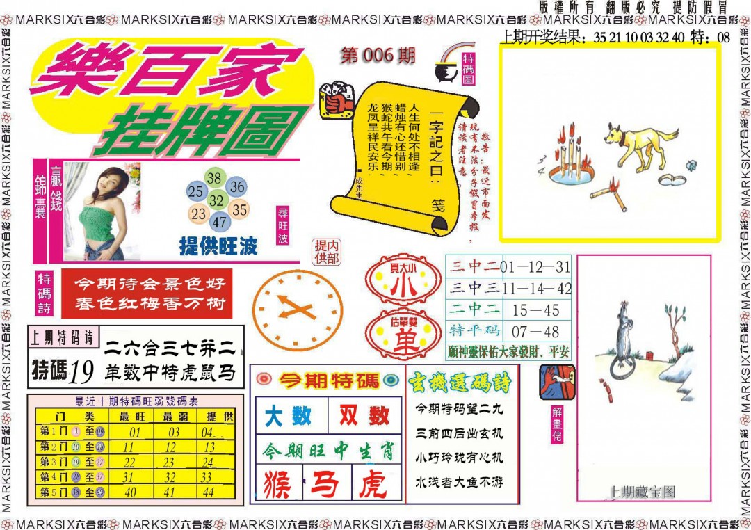 006期乐百家挂牌图[图]
