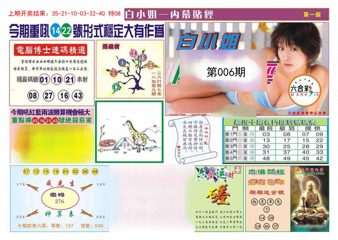 006期内幕赌经[图]